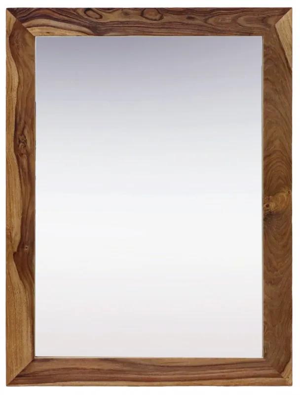 Zrkadlo Rami 90x120 indický masív palisander Svetlomedová