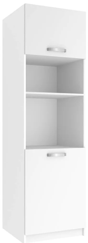 Vysoká kuchynská skrinka Belini pre vstavanú rúru 60 cm biely mat TOR SSP60/0/WT/WT/0/U