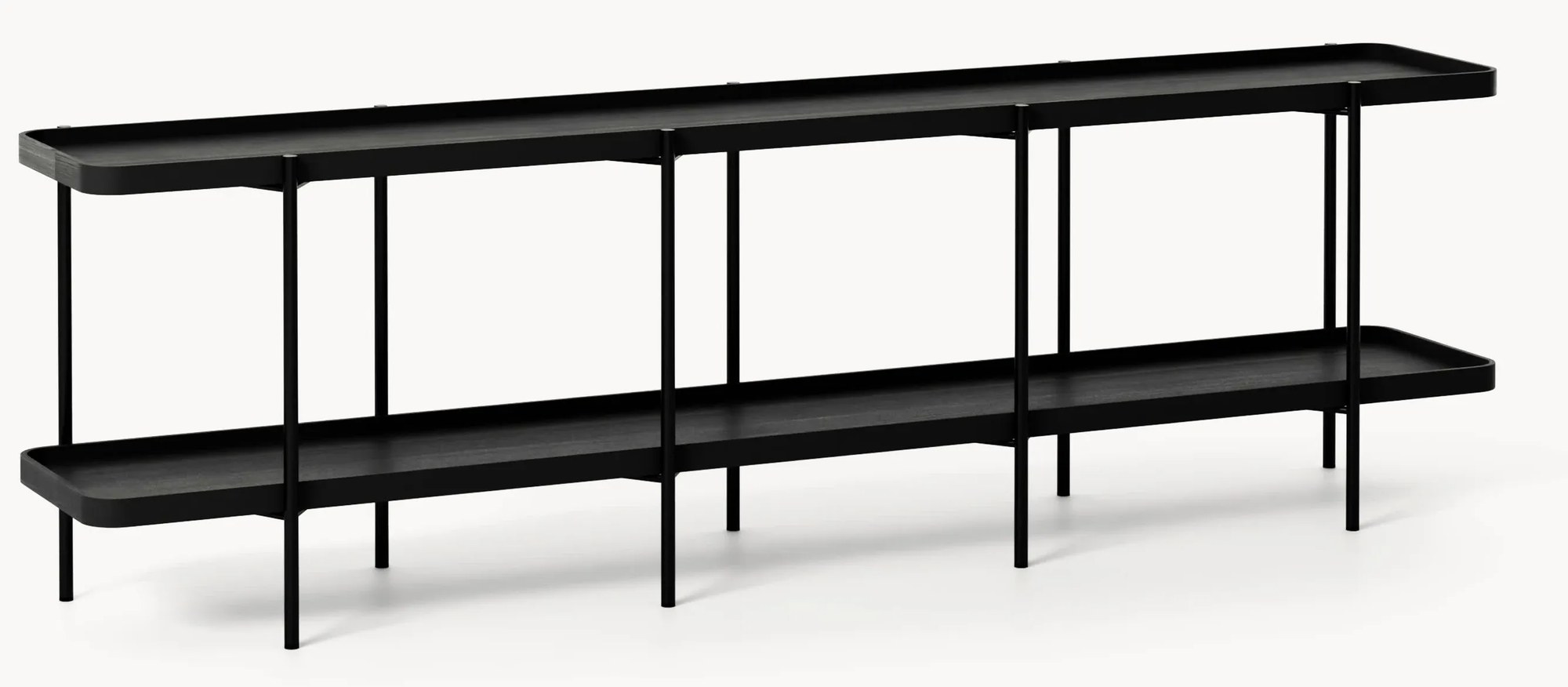 Nízky drevený regál Renee 2