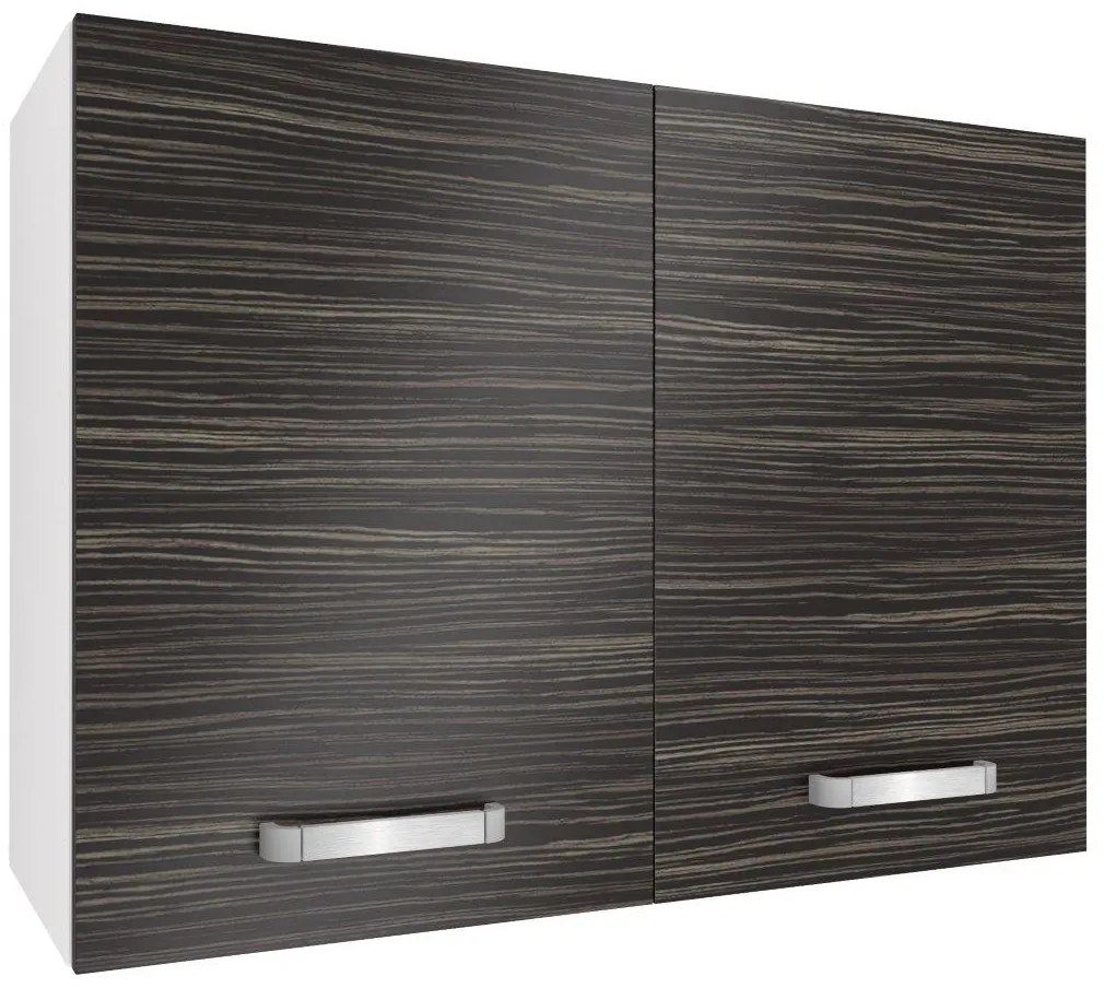 Kuchynská skrinka Belini horná 80 cm eben kráľovský TOR SG80/1/WT/HK/0/U