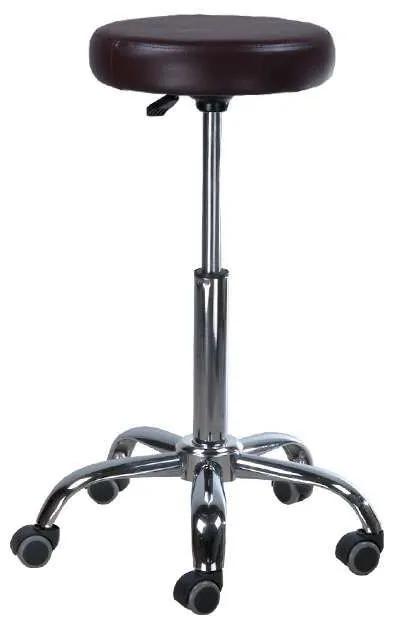 LuxuryForm DESIGN Taburet PING na podstave s kolieskami - čierny