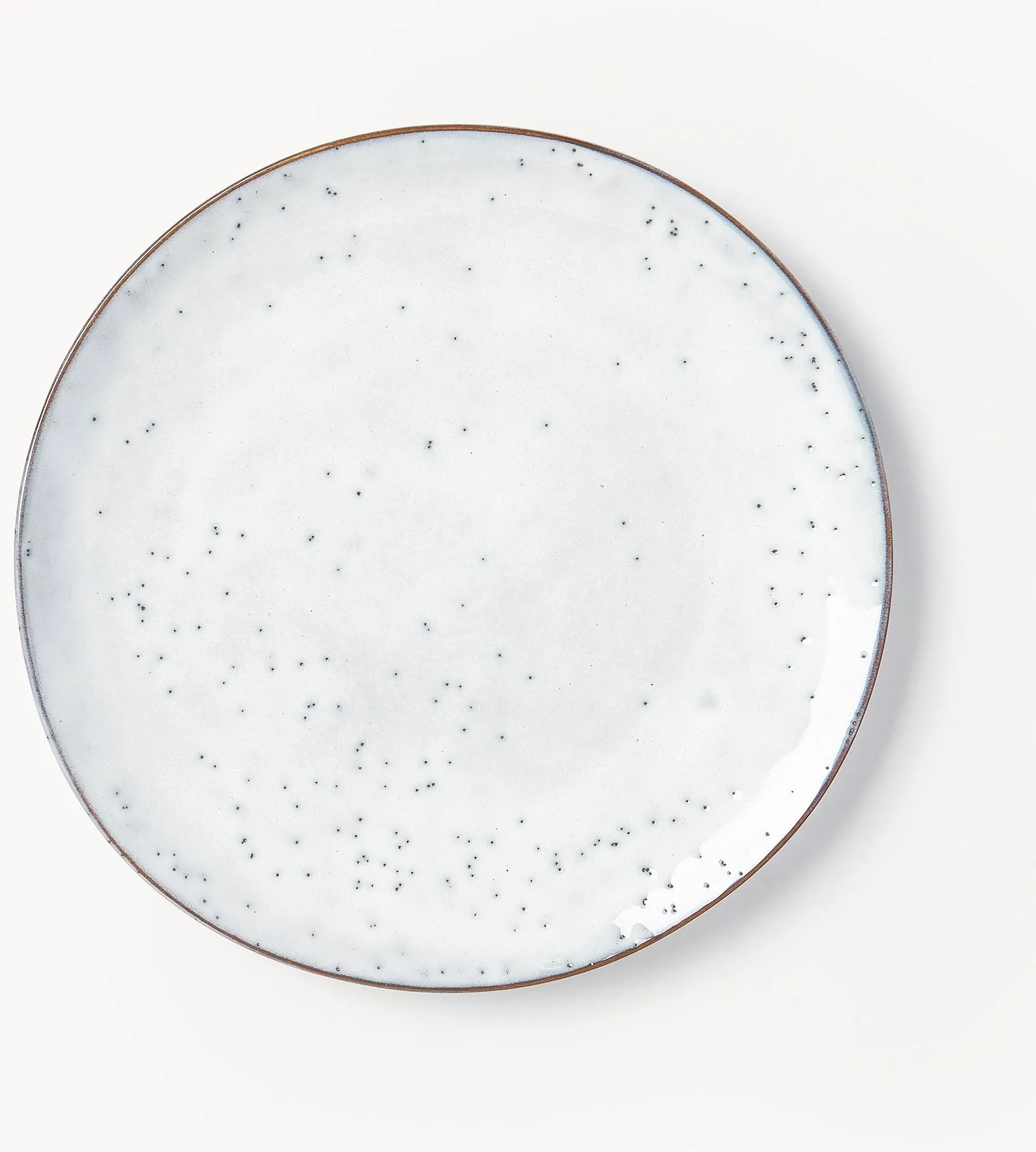 Ručne vyrobené plytké taniere Nordic Sand, 4 ks