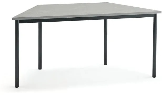 Stôl SONITUS TRAPETS, 1600x800x720 mm, linoleum - šedá, antracit