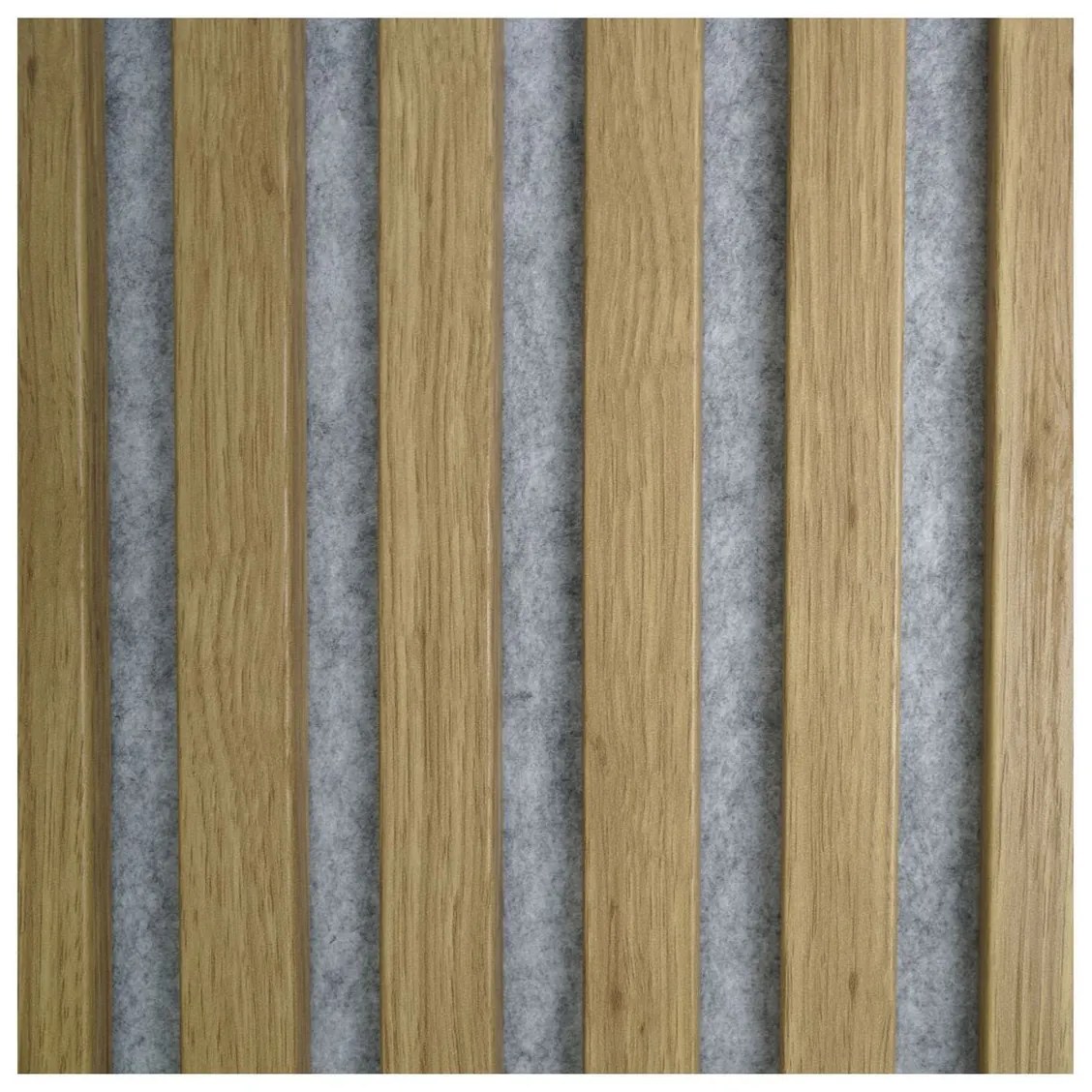 Akustický obkladový panel dub, MDF, 2600 × 420 × 20 mm, dub