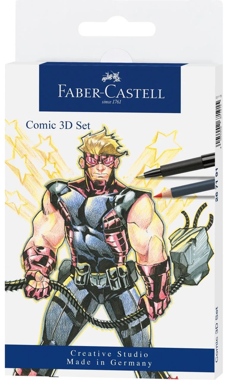 Popisovače Faber-Castell Comic 3D - 11 ks