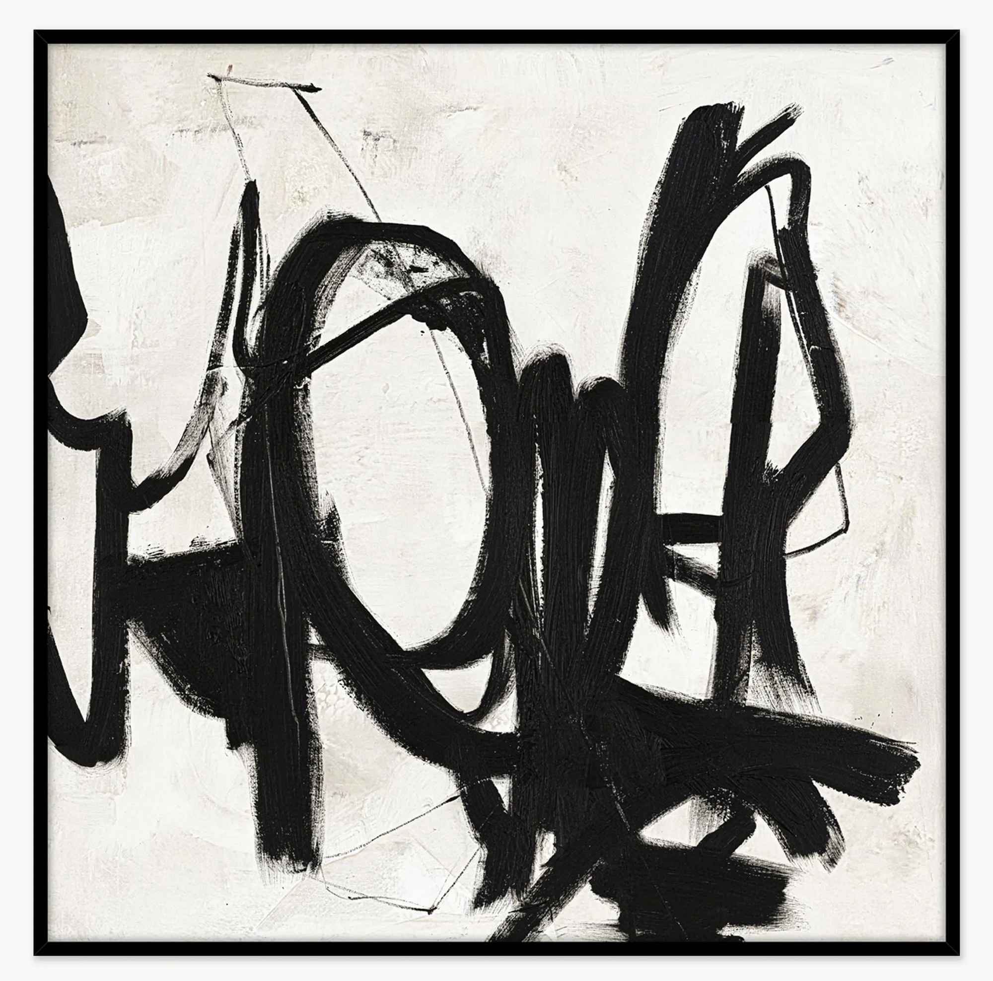 Ručne maľovaný obraz na plátne's dreveným rámom Playblack