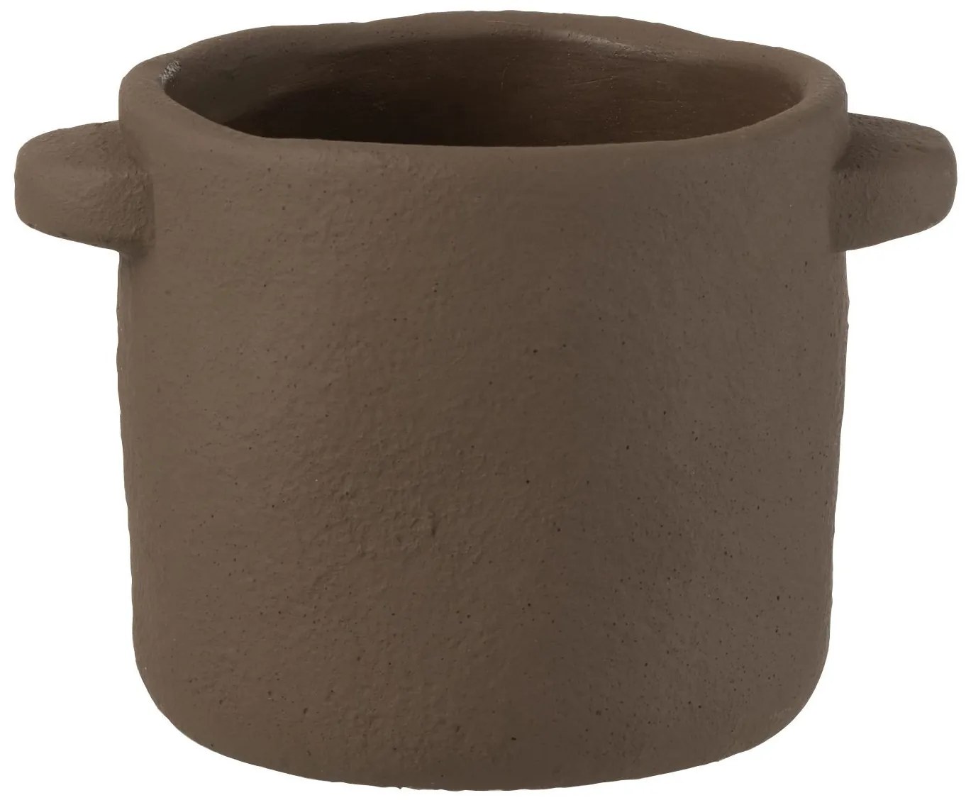 Dekoračný cementový hrniec Gustave Taupe - 18*14*12 cm