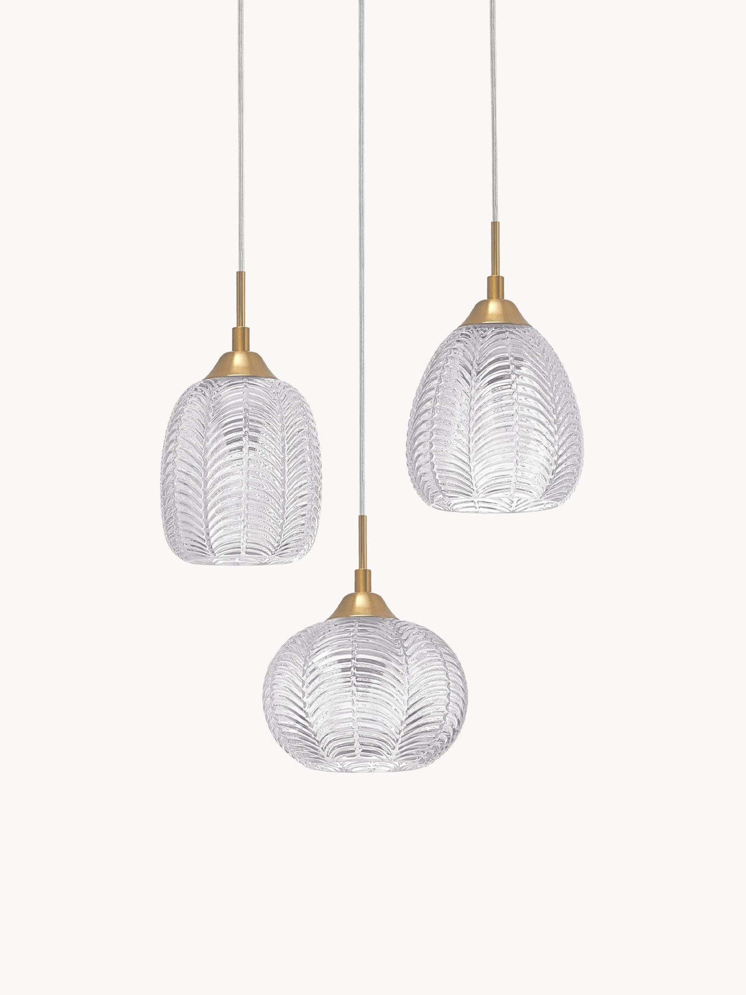 Závesné svietidlo zo saténového skla Vario