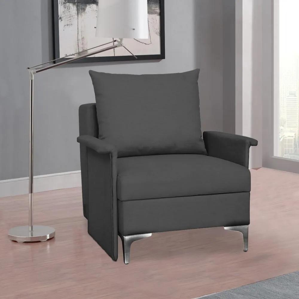 Rozkladacie multifunkčné kreslo + posteľ BARON - Sivá Rozkladacie multifunkčné kreslo + posteľ BARON - Sivá