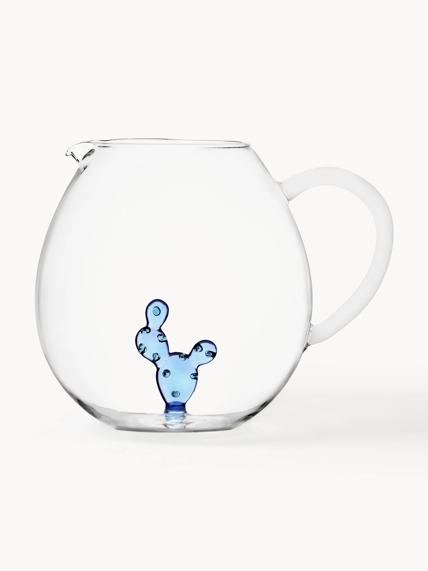 Ručne vyrobený džbán na vodu z borosilikátového skla Desert, 2,9 l