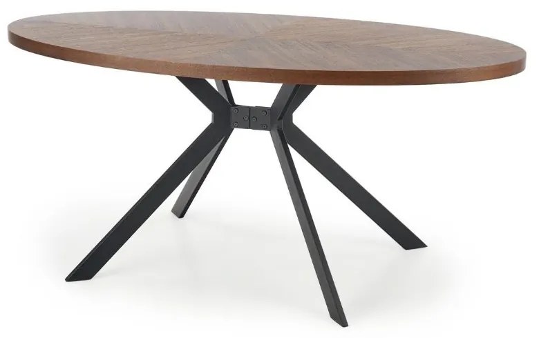 Jedálenský stôl Locarno, orech / čierna