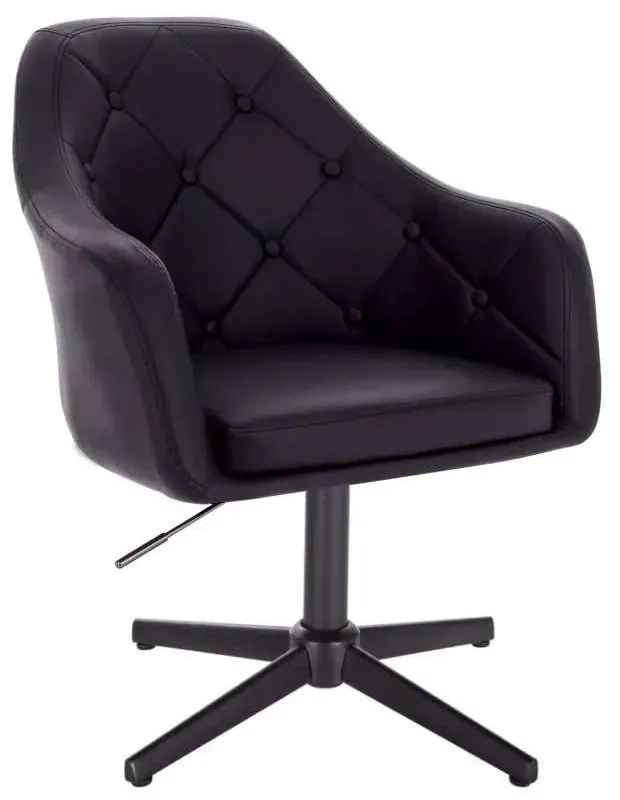 LuxuryForm DESIGN Kreslo ANDORA na čiernom kríži - čierne