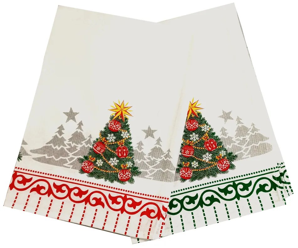 Christmass tree kuchynské utierky 2 ks