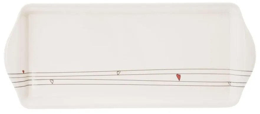 Servírovacia tácka SRDIEČKA 39,5x16,5 cm