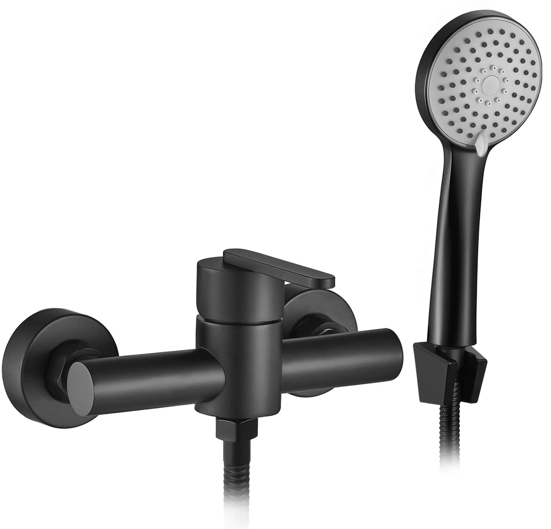 Rea Ontario, sprchová batéria s ručnou sprchovou súpravou, čierna matná, REA-B5500