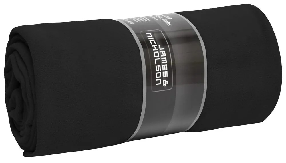 James & Nicholson (Daiber) Veľká fleecová deka JN1902 - Čierna