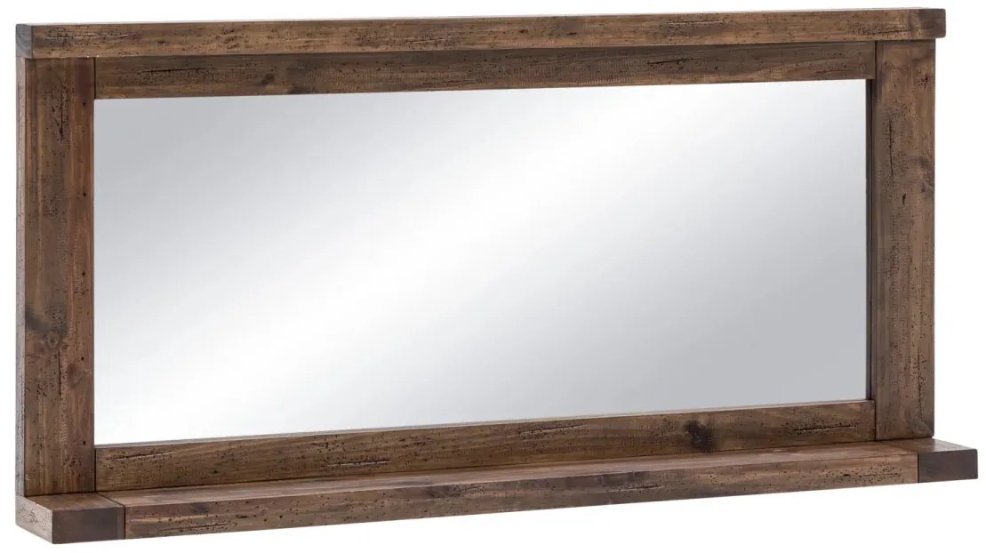 furniture-nabytek.cz - Masívne kúpeľňové zrkadlo Cancun z recyklovanej borovice, lakované, prírodná farba