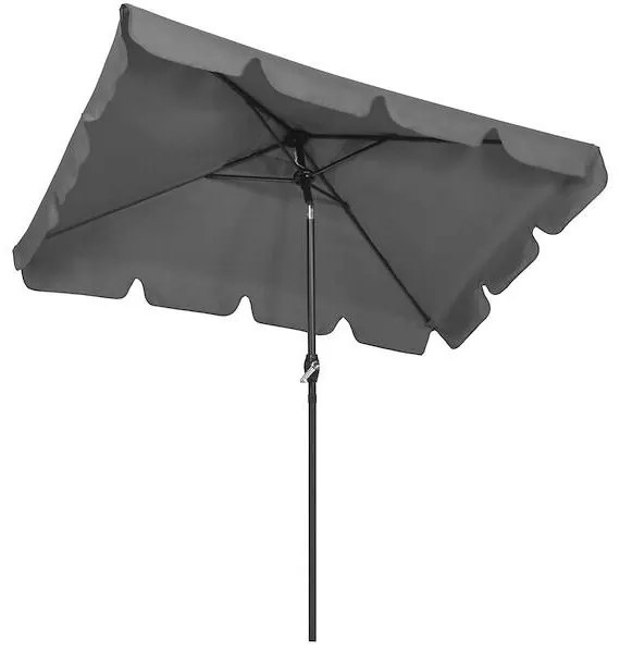 Záhradný slnečník 200 X 130 cm SPRINGOS GU0037 - sivý