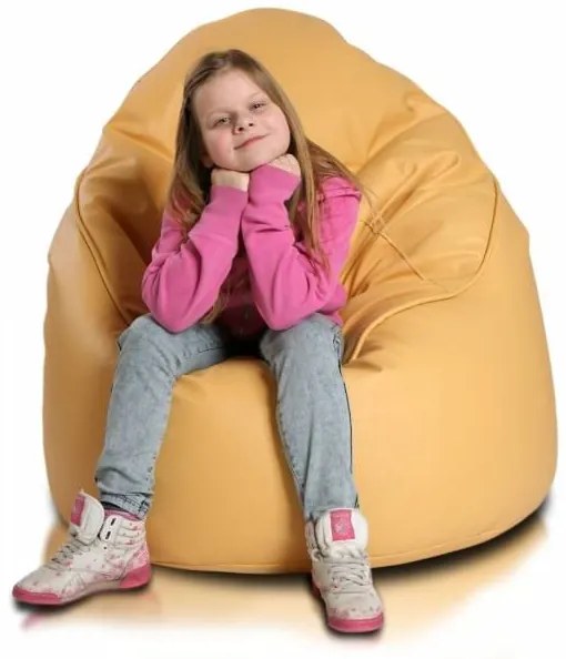 Sedací vak INTERMEDIC Lider ekokoža Farba: E03 - Oranžová svetlá (ekokoža)