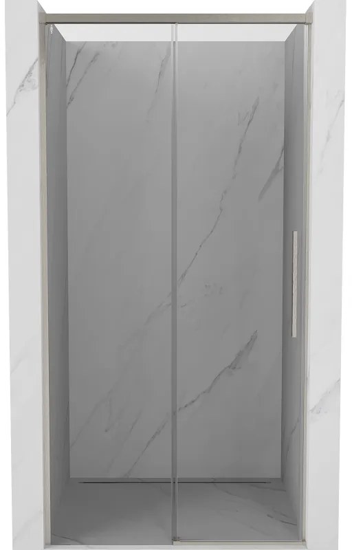 Mexen Rox, posuvné sprchové dvere 100 cm, 8mm číre sklo, oceľový profil, 8C2-100-000-97-00