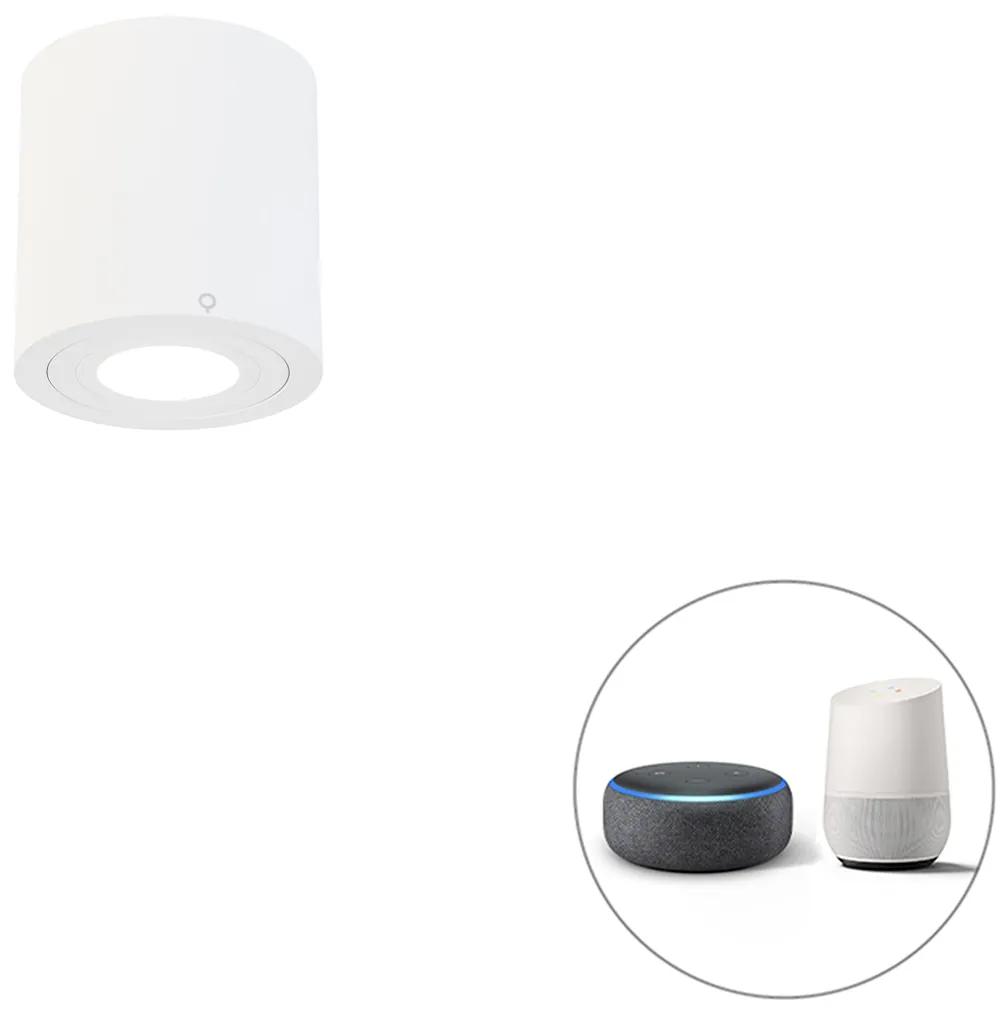 Inteligentné kúpeľňové bodové svetlo biele okrúhle IP44 vrátane Wifi GU10 - Capa