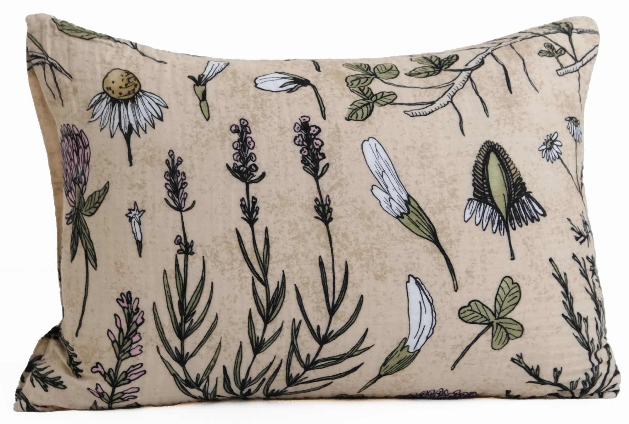 Mušelínová obliečka na vankúš 40 × 60 cm – Herbár
