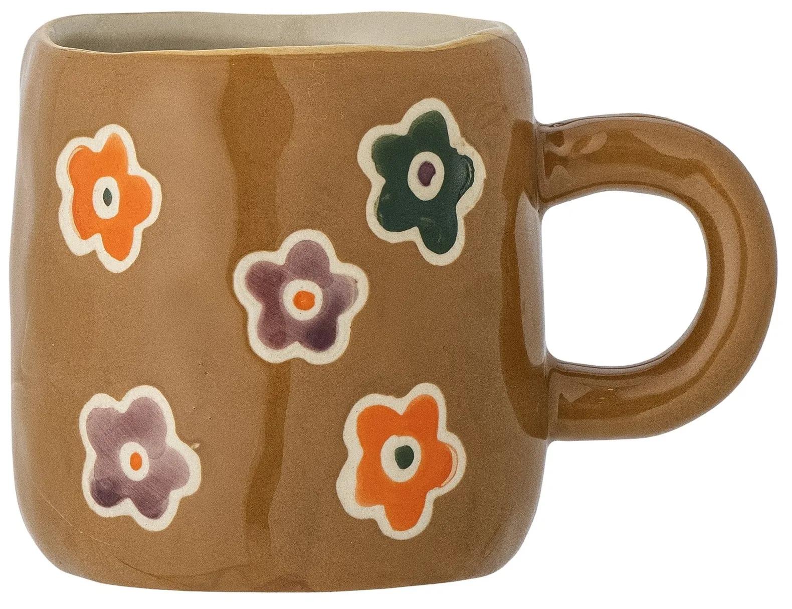 Bloomingville Kameninový hrnček Addy Brown 130 ml