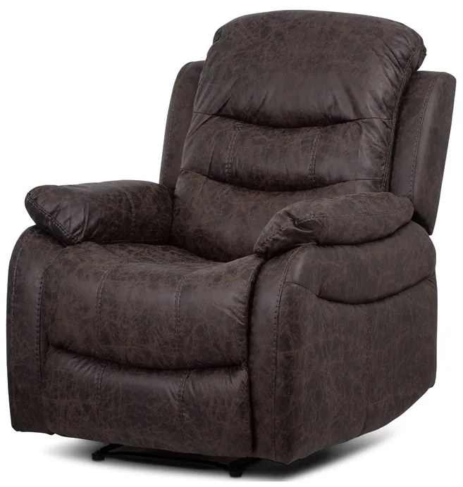 Autronic BONTEC Polohovacie kreslo, hnedá, látka vintage, TV-4086 BR Farba: Hnedá