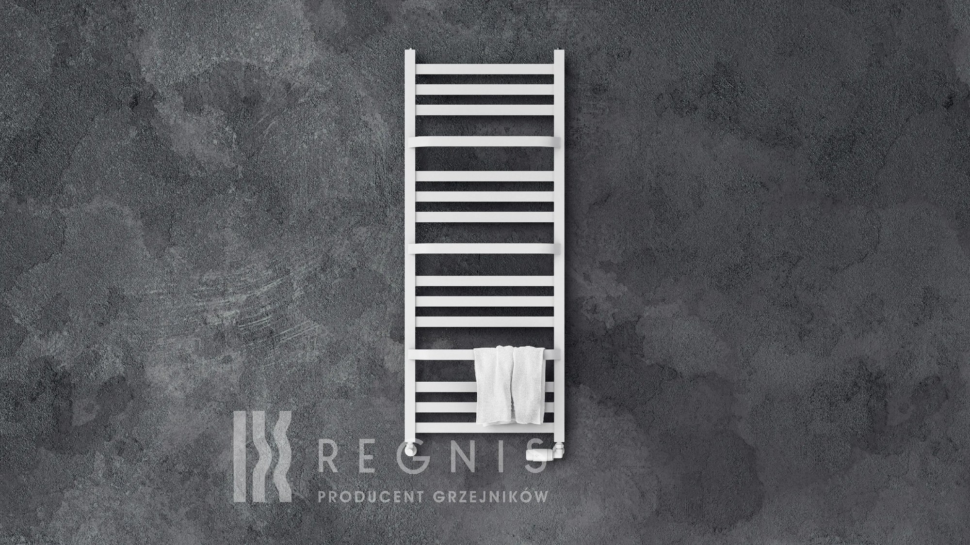 Regnis LOX DUO, vykurovacie teleso 430x1160mm, 616W, biela matná, LOXDUO1190/440/D400/WHITE