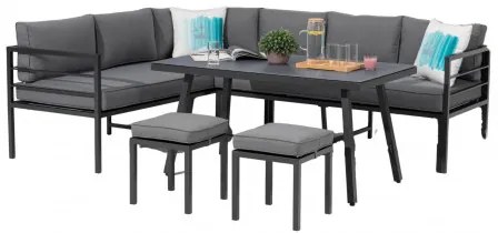 Doppler YORK SET - záhradná hliníková sedacia súprava