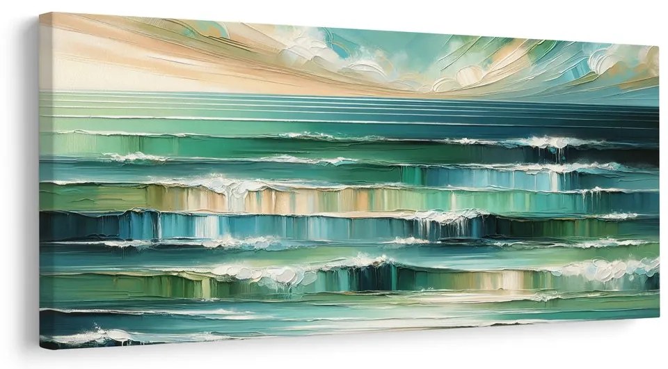 Obraz pokojné more a oblaky