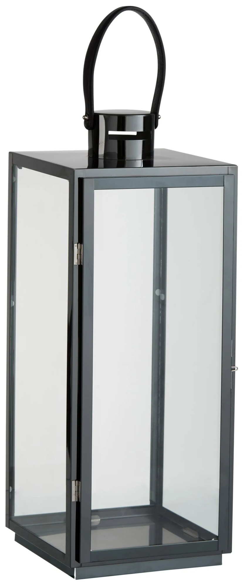 Čierný kovový lampáš Recin - 222*21*65cm Čierný kovový lampáš Recin - 222*21*65cm