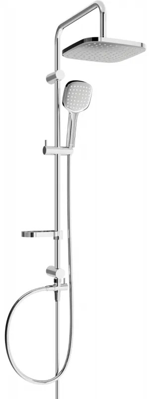 Mexen sprchový set X33 s hornou hlavicou 23x23cm, Chrómová, 798333391-00