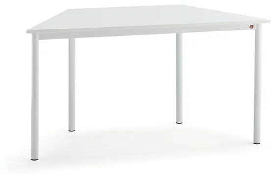 Stôl BORÅS TRAPETS, 1200x600x720 mm, laminát - biela, biela