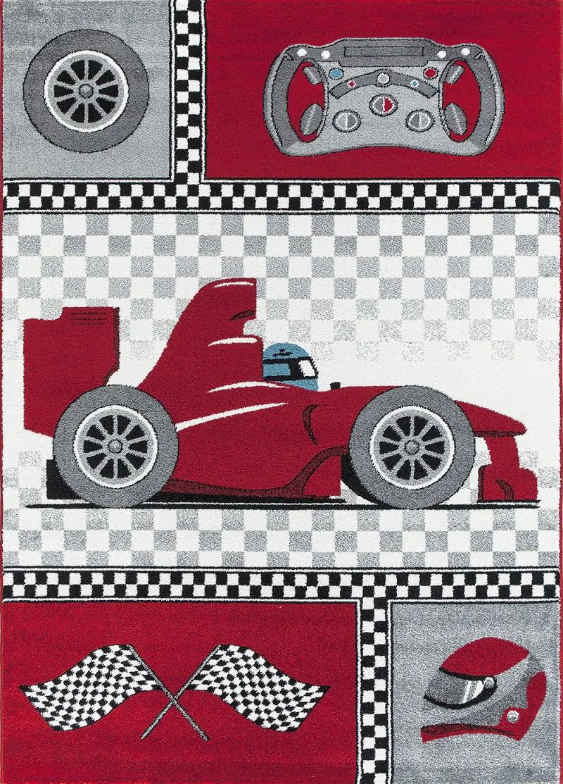 Koberce Breno Kusový koberec KIDS 460 Red, červená, viacfarebná,120 x 170 cm