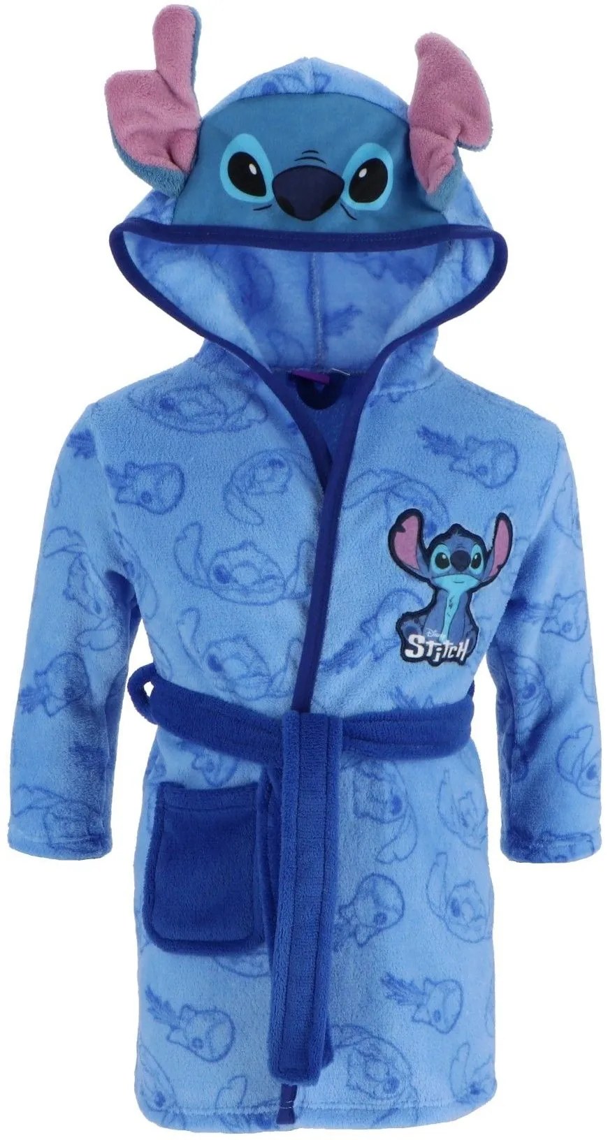 Chlapčenský coral fleece župan s kapucňou Lilo &amp; Stitch, 98 / 104