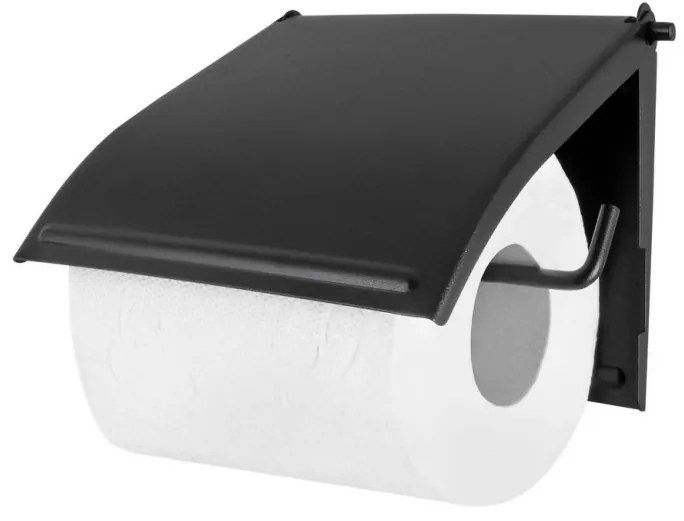 Držiak na WC papier čierny AWD