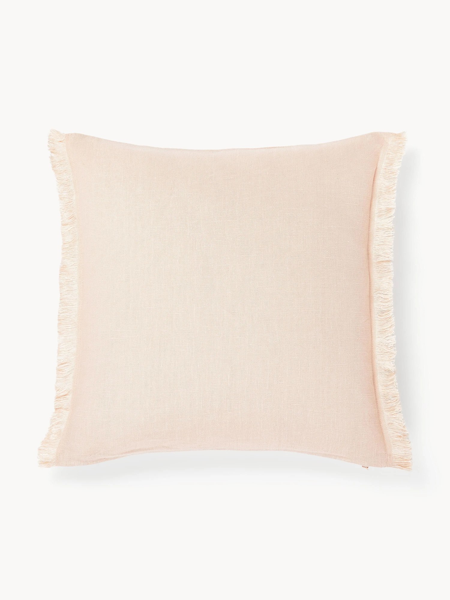 Ľanový poťah na vankúš so strapcami Luana