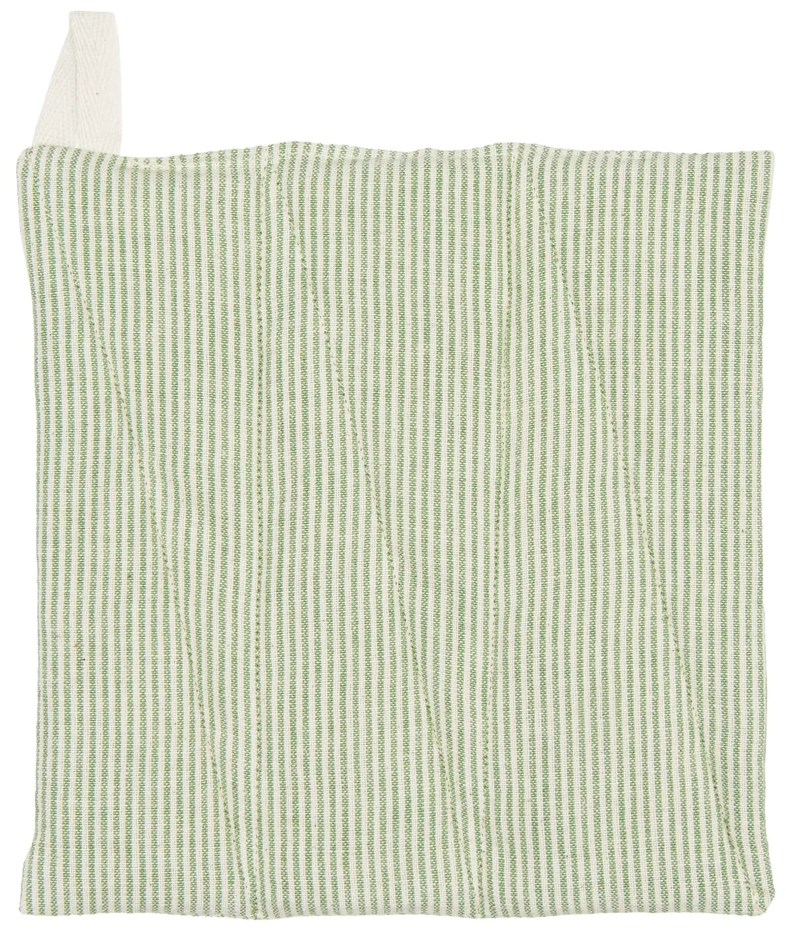 Ib Laursen Bavlnená chňapka Emil / Green Stripes