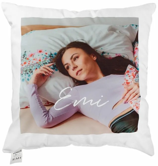 Vankúš s vlastnou fotkou 40x40 cm EMI