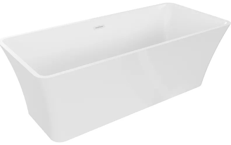 Mexen Tonia, voľne stojaca vaňa 170 x 75 cm, biela, biely prepad, 52171707500-20
