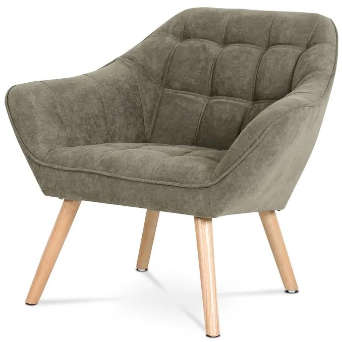 BONTEC Kreslo, sivá látka, AK-321 GREY2 Farba: Béžová
