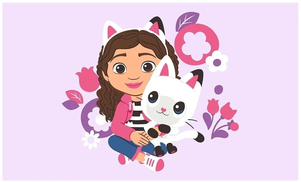 Detský uterák Gábinin kúzelný domček - 100% bavlna - 30 x 50 cm