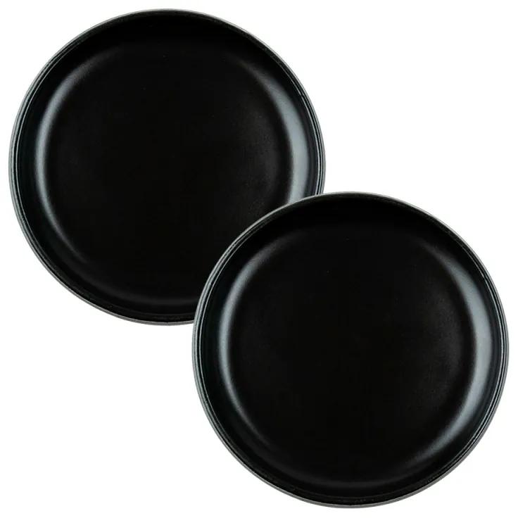 Set dezertných tanierov Eclipse 16cm, 2ks, čierny
