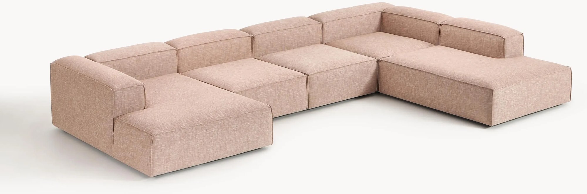 Modulárna pohovka zo zmesi ľanu Lennon