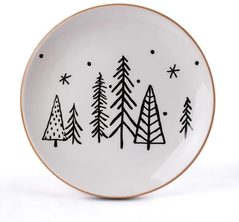 Keramický tanier STROMČEKY 24 cm