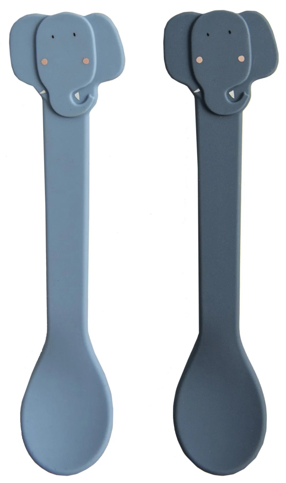 Detské silikónové lyžičky 2 ks Mrs. Elephant