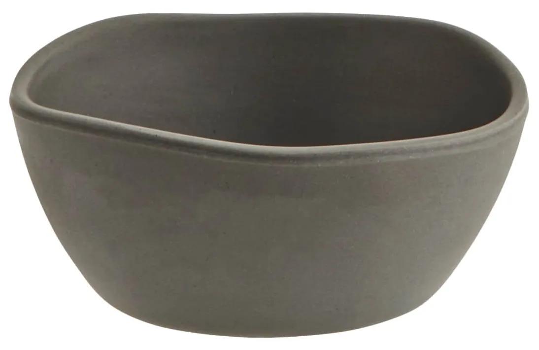 MADAM STOLTZ Melamínová mištička Matt Dark Grey