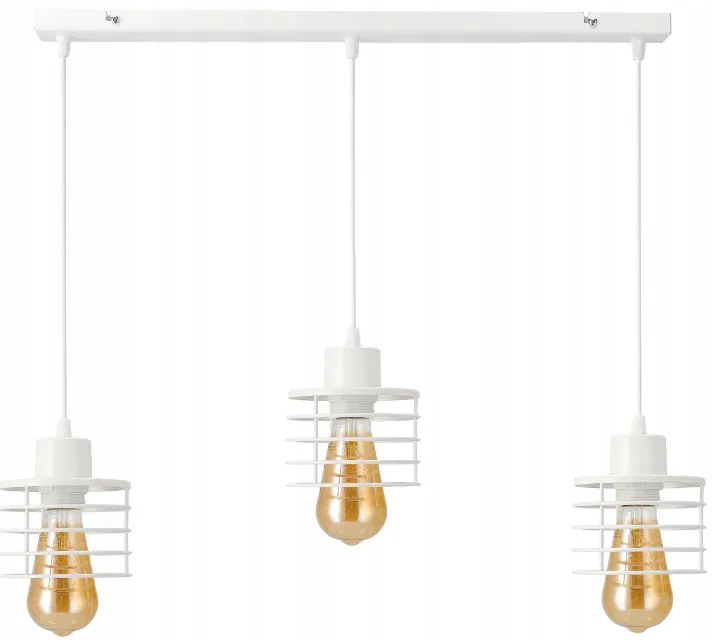 BERGE Stropné závesné svietidlo Beam - 3xE27 - SPRING WHITE
