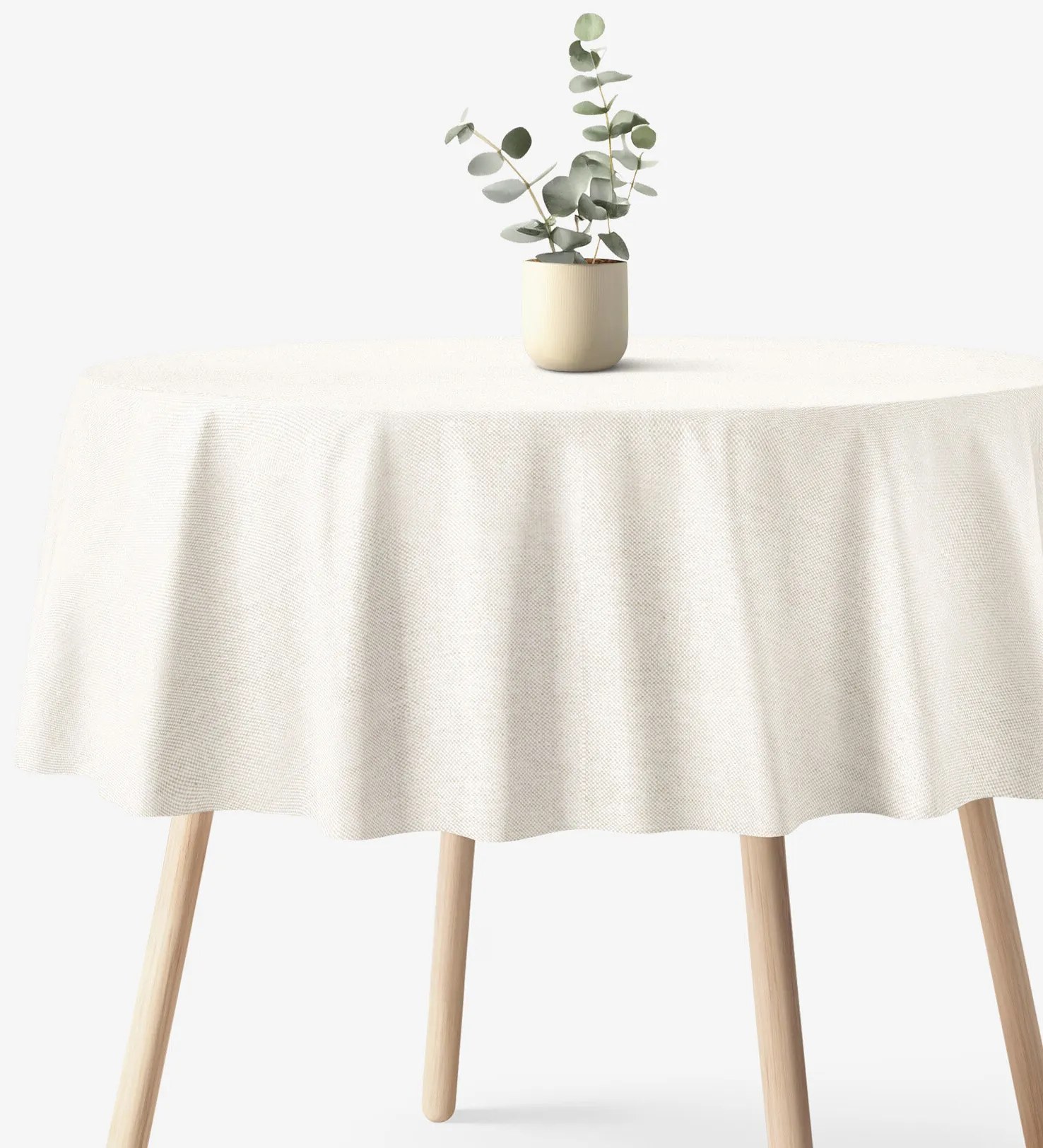 Goldea okrúhly obrus malaga - prírodný Ø 140 cm Goldea okrúhly obrus malaga - prírodný Ø 140 cm